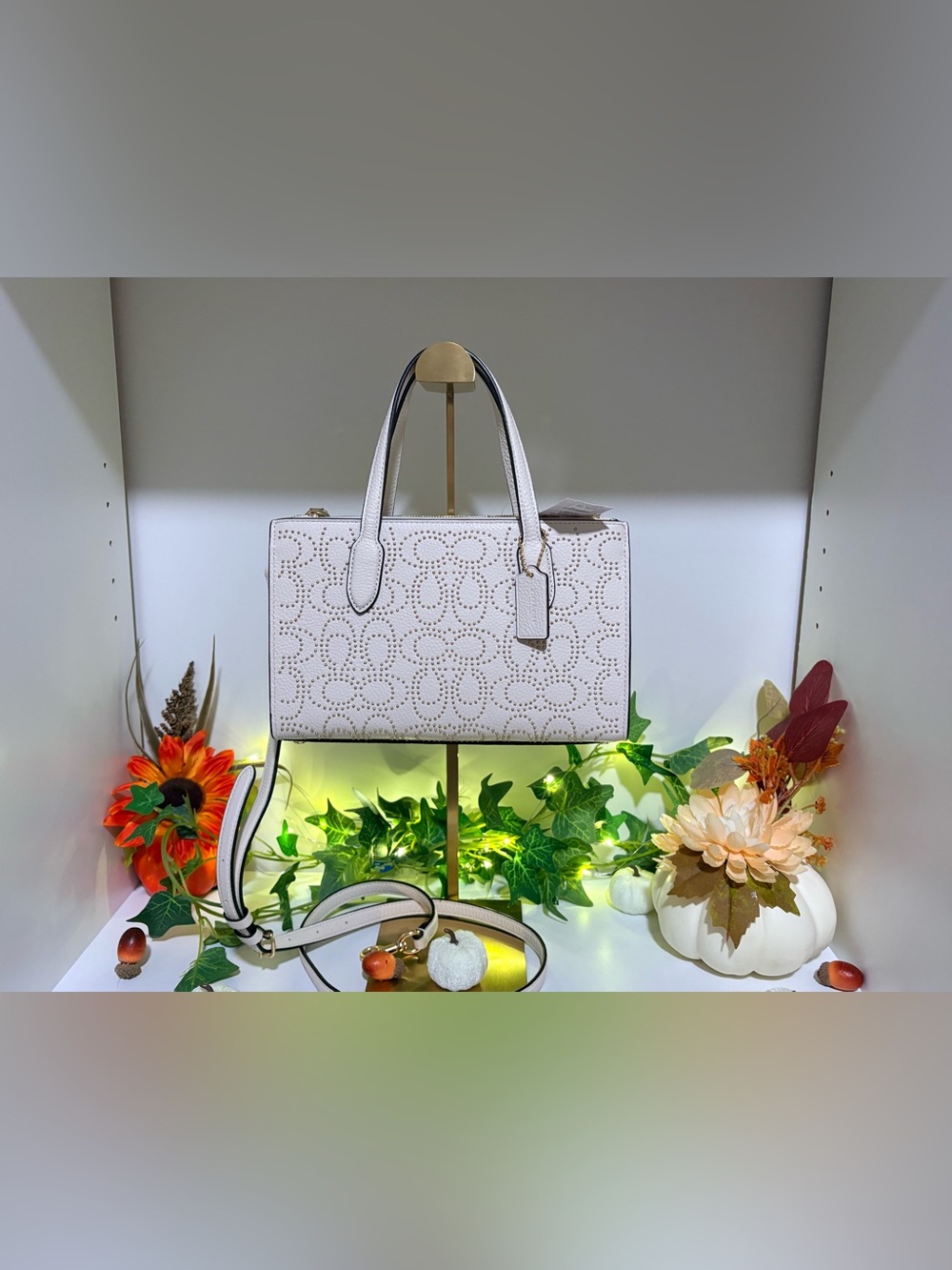 Coach Nina Tote With Signature Rivets NWT
